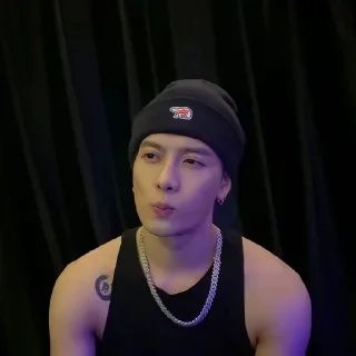 😏 emoji 💙 @jackson_wang7 💜 Telegram sticker 14 of 30