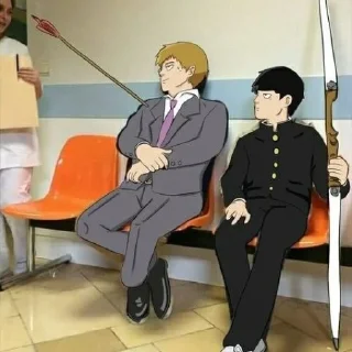 🧯 emoji Mob psycho100 meme | @longroadtohell Telegram sticker 12 of 100