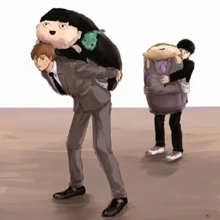 🧯 emoji Mob psycho100 meme | @longroadtohell Telegram sticker 13 of 100