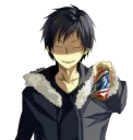 😌 emoji Izaya blu Telegram sticker 11 of 25