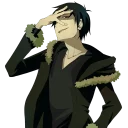 😏 emoji Izaya blu Telegram sticker 16 of 25