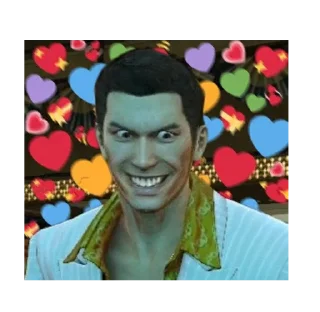 💗 emoji Yakuza dank Telegram sticker 19 of 56