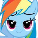 Sticker from Rainbow dash