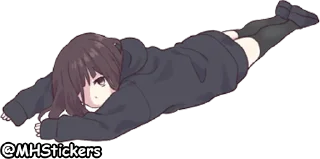🙄 emoji @MHStickers Kurumi Chan 3 Telegram sticker 3 of 41