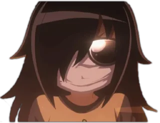 👽 emoji Tomoko chan Telegram sticker 9 of 19