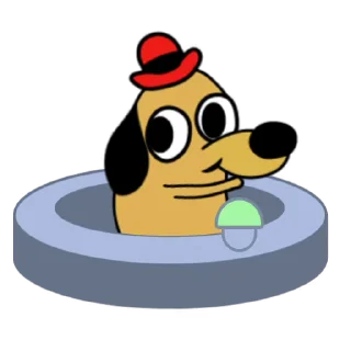 😄 emoji THIS IS FINE Telegram sticker 6 of 10