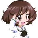 👍 emoji Girls und Panzer Telegram sticker 16 of 65