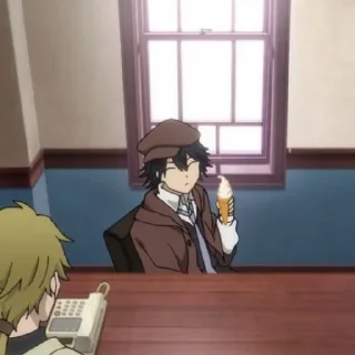 🔍 emoji Ranpo Edogawa | Bungou stray dogs @longroadtohell Telegram sticker 24 of 70
