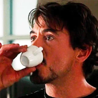 ☕️ emoji Tony Stark Telegram sticker 10 of 10