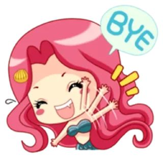 🙋‍♀️ emoji Mermaid Princess - venus Telegram sticker 20 of 39