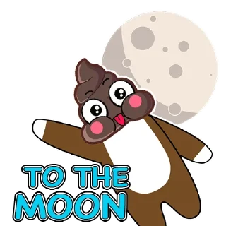 🌙 emoji SHIT INU Telegram sticker 2 of 20