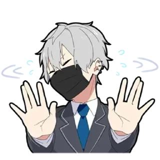 ✋ emoji :) @anime_stickers_pack Telegram sticker 20 of 112