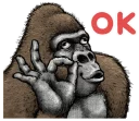 👌 emoji Gorilla Gorilla 2 Telegram sticker 5 of 40