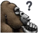 ❓ emoji Gorilla Gorilla 2 Telegram sticker 10 of 40