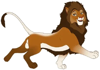 💪 emoji MafunDi the elvish Lion Telegram sticker 14 of 30