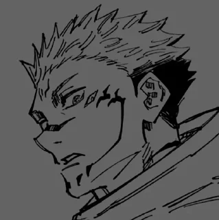 🖤 emoji Ryomen Sukuna Manga @OX_SUKUNA_XO Telegram sticker 11 of 95