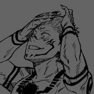 🖤 emoji Ryomen Sukuna Manga @OX_SUKUNA_XO Telegram sticker 7 of 95