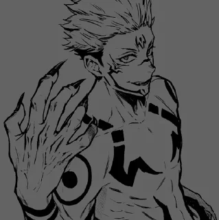 🖤 emoji Ryomen Sukuna Manga @OX_SUKUNA_XO Telegram sticker 19 of 95