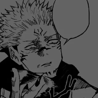 Sticker from Ryomen Sukuna Manga @OX_SUKUNA_XO