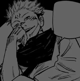 🖤 emoji Ryomen Sukuna Manga @OX_SUKUNA_XO Telegram sticker 12 of 95