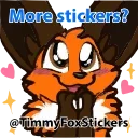 ⭐️ emoji Timmy Fox Animated | @TimmyFoxStickers Telegram sticker 20 of 20