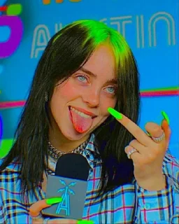 💚 emoji Billie Telegram sticker 5 of 47