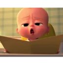 😯 emoji The Boss Baby. Telegram sticker 20 of 39