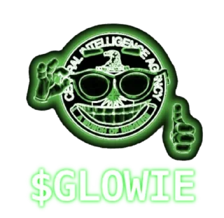 👍 emoji CIA $GLOWIE Telegram sticker 18 of 21