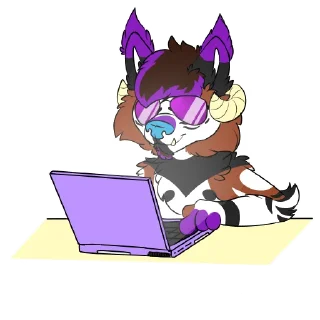💻 emoji Furritos (by:@DubwolfCreationsOfficial) Telegram sticker 8 of 63