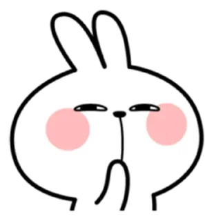 😄 emoji Spoiled Rabbit facial expressions:@spoiledRabbits Telegram sticker 8 of 41