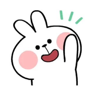 ✋ emoji @spoiledrabbits Telegram sticker 7 of 40