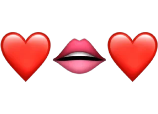 😍 emoji 👁👄👁 Telegram sticker 15 of 61