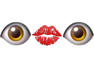 💋 emoji 👁👄👁 Telegram sticker 19 of 61