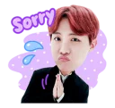 🙏 emoji BTS "LOVE MYSELF" by @WithBTS Telegram sticker 20 of 42