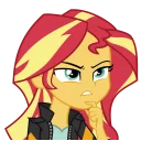 🤔 emoji Sunset Shimmer Telegram sticker 13 of 46