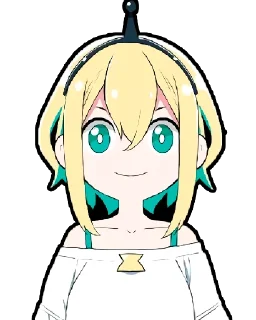 😊 emoji Pikamee Virtual Youtuber Telegram sticker 1 of 7