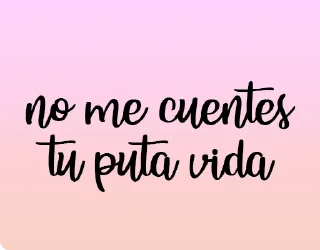 Sticker from Letras bonicas, cosas feas