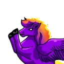 💰 emoji purple Pegasus Telegram sticker 5 of 15