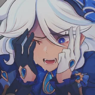 💧 emoji ⌜ Furina 💧 ⌟  ᨒ @KurumiFan ⛩️ Telegram sticker 17 of 120