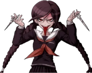 😜 emoji Toko Fukawa Telegram sticker 24 of 61