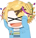 😆 emoji Mystic Messenger LINE Telegram sticker 18 of 45