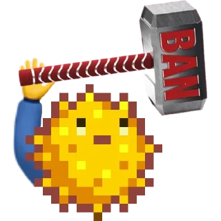 🔨 emoji Stardew Valley Puffer Telegram sticker 8 of 119