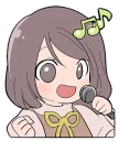 😃 emoji Little cute girl Momo Telegram sticker 20 of 41