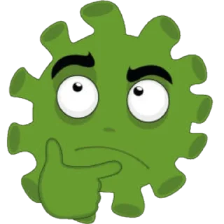 🤔 emoji @Beautifulstickers🦠coronamoji🦠 Telegram sticker 23 of 59