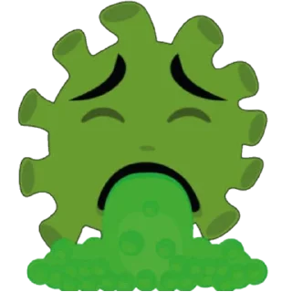 🤮 emoji @Beautifulstickers🦠coronamoji🦠 Telegram sticker 22 of 59