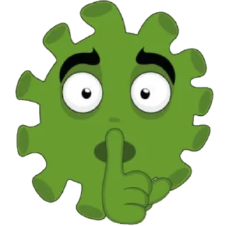 🤫 emoji @Beautifulstickers🦠coronamoji🦠 Telegram sticker 16 of 59