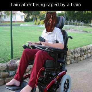 Sticker from smoking that Lain pack