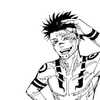 Sticker from sukuna manga by @decortgbot