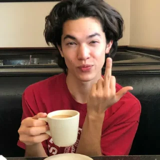 🖕 emoji CONAN GRAY Telegram sticker 12 of 76