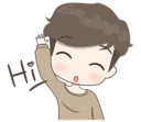 Sticker from Cute Boy